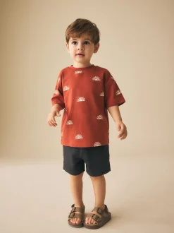 Gris de charbon de bois - Short en jersey (3mths-7yrs)