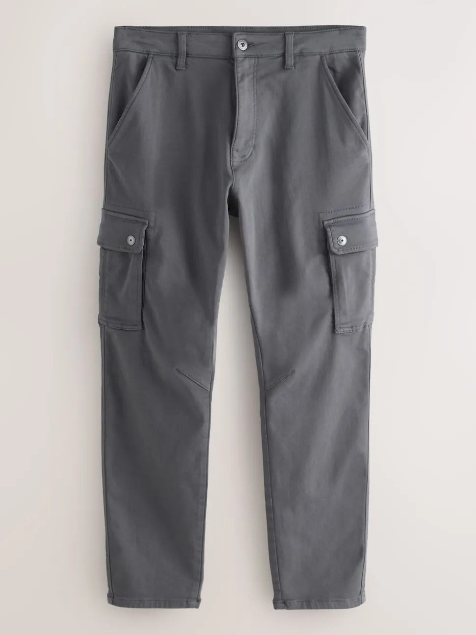 Gris de charbon de bois - Pantalon cargo coupe ajustée Motionflex stretch