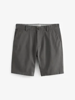 Gris de charbon de bois - Slim Fit (Slim Fit) - Short chino stretch