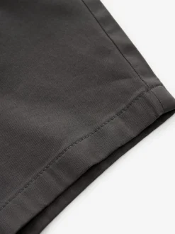 Gris de charbon de bois - Slim Fit (Slim Fit) - Short chino stretch