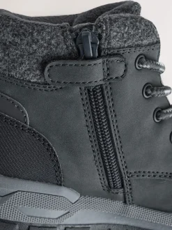 Gris de charbon de bois - Chaussures de randonnée montantes Thinsulate avec doublure