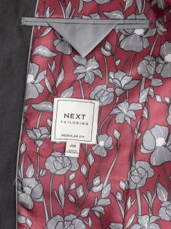 Gris de charbon de bois - Ajustement régulier - Veste de costume à deux boutons