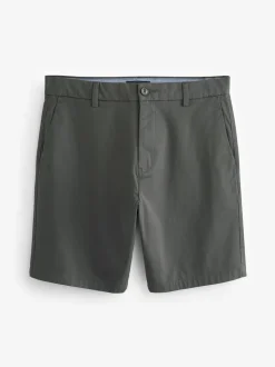 Gris de charbon de bois - Ajustement droit - Short chino stretch