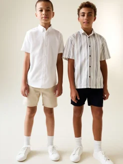 Gris de charbon de bois - Short Chino (3-16ans)