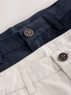 Gris de charbon de bois - Short Chino (3-16ans)