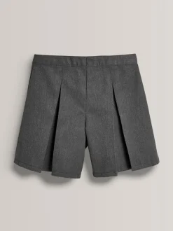 Gris de charbon de bois - School Skort (3-16 ans)