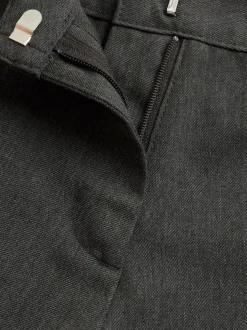 Gris de charbon de bois - School Skort (3-16 ans)