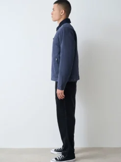 Gris de charbon de bois - Joggings en velours côtelé