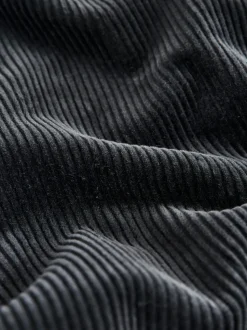 Gris de charbon de bois - Joggings en velours côtelé