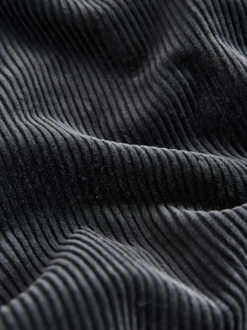 Gris de charbon de bois - Joggings en velours côtelé