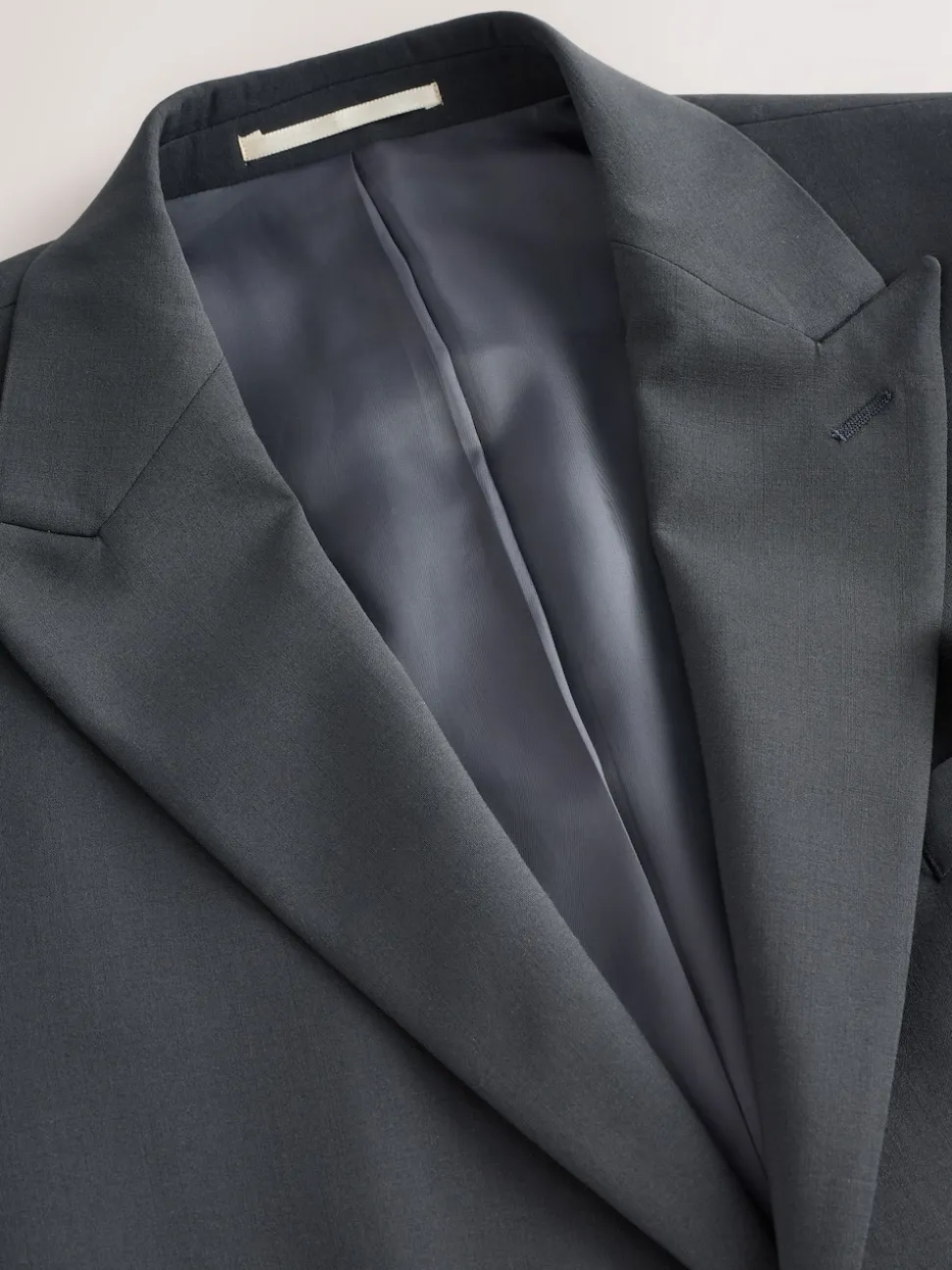 Gris de charbon de bois - Slim Fit (Slim Fit) - Veste de costume Coupe ajustée Motion Flex Mélange en laine