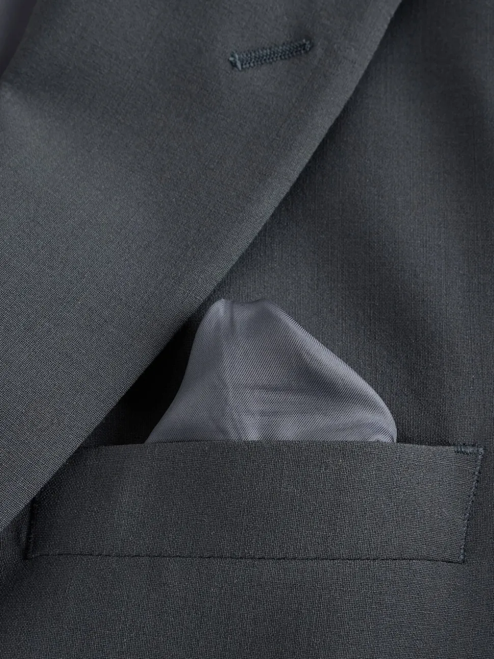 Gris de charbon de bois - Slim Fit (Slim Fit) - Veste de costume Coupe ajustée Motion Flex Mélange en laine