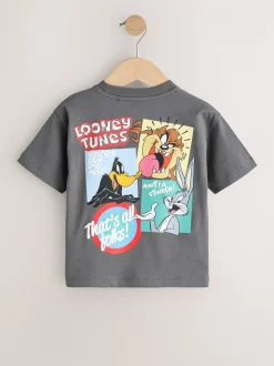 Gris de charbon de bois - T-shirt Looney Tunes manches courtes (3 mois-8 ans)
