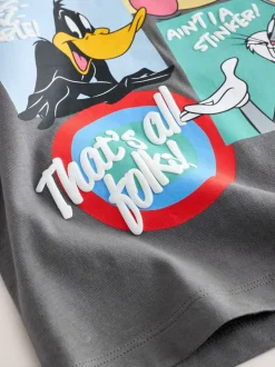 Gris de charbon de bois - T-shirt Looney Tunes manches courtes (3 mois-8 ans)