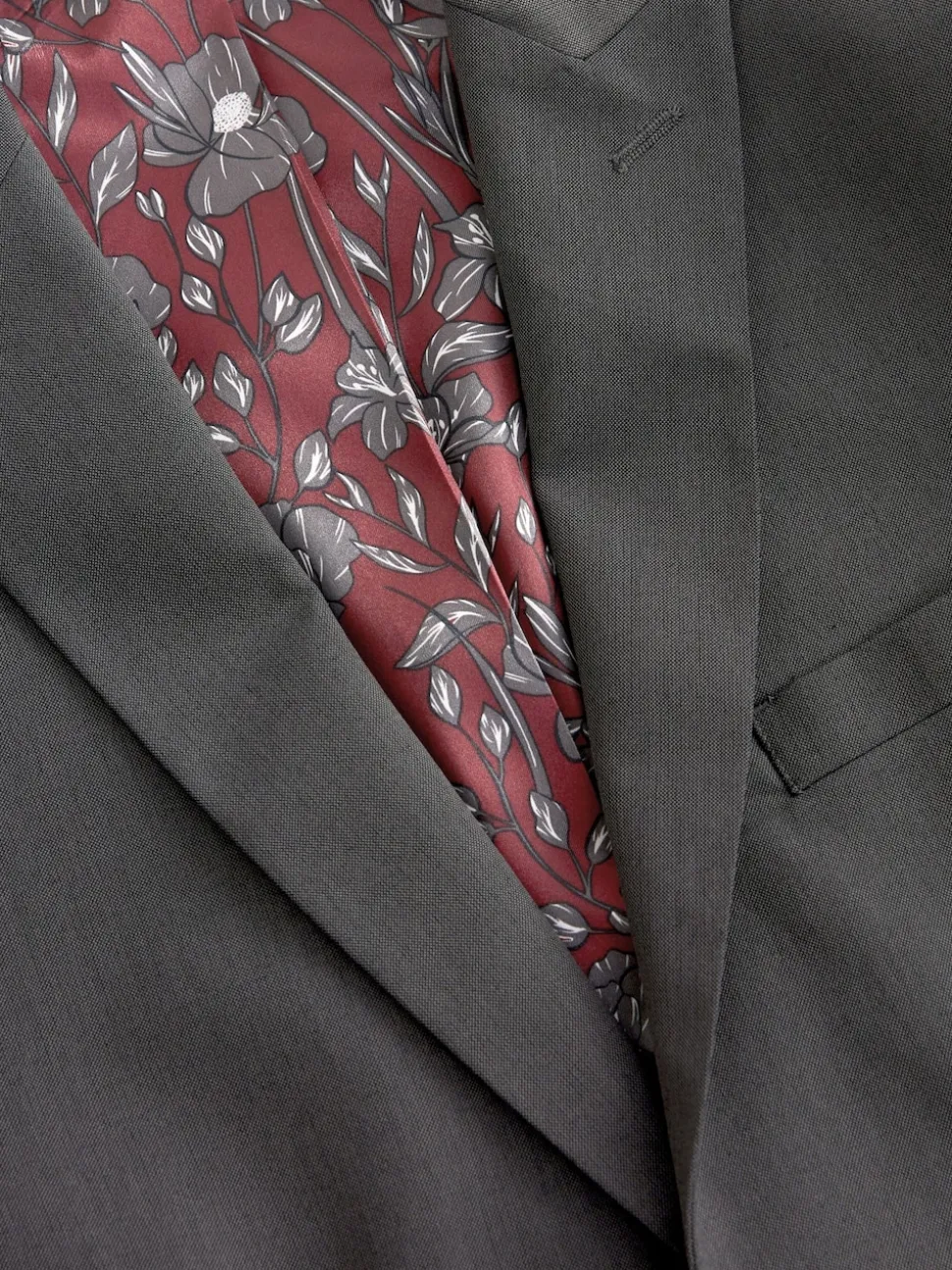 Gris de charbon de bois - Coupe sur mesure - Veste de costume à deux boutons