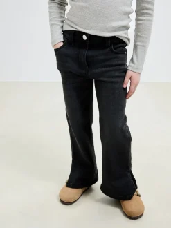 Gris de charbon de bois - Jeans évasés (3-16ans)