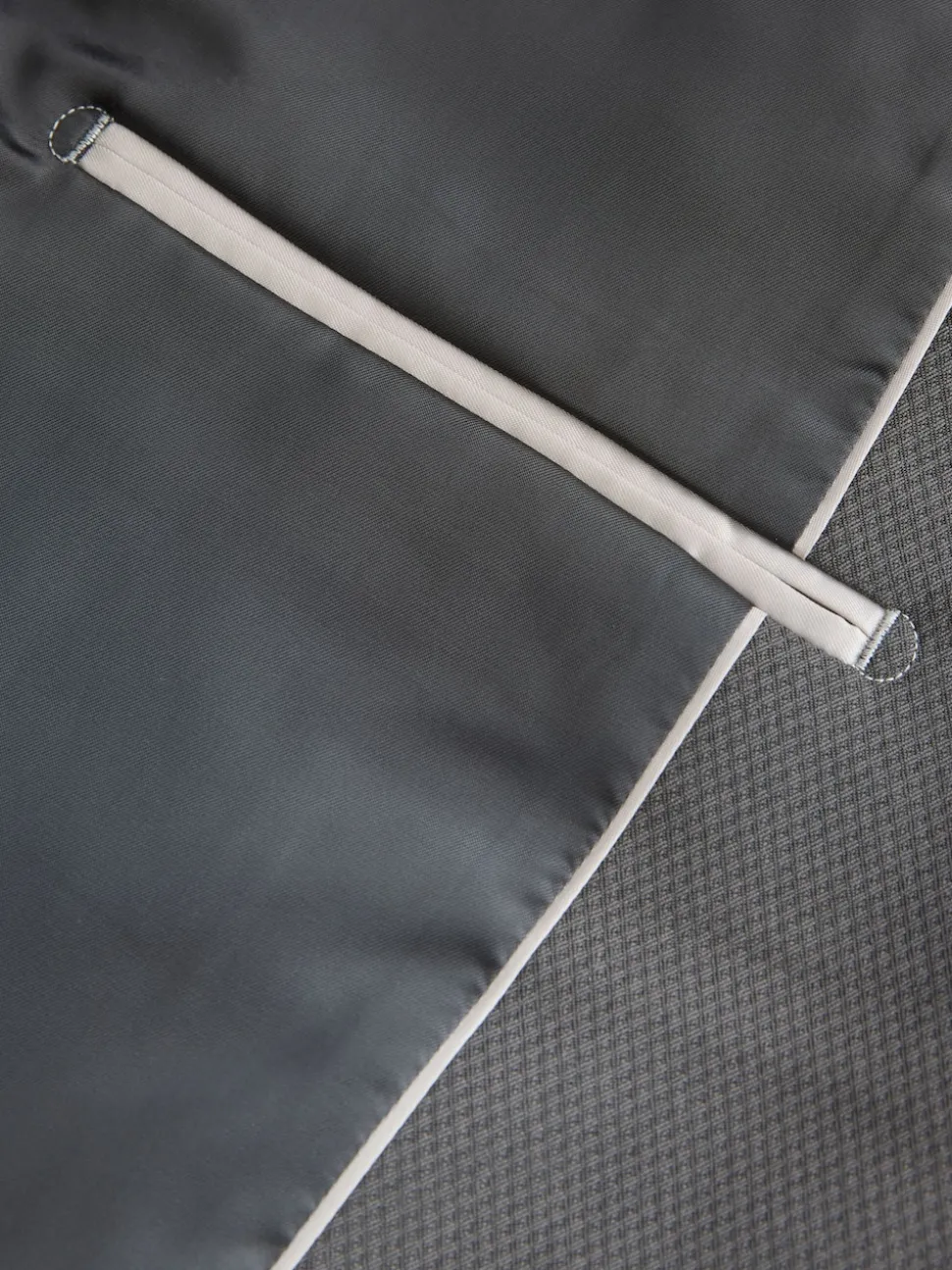 Gris de charbon de bois - Skinny Fit (Skinny Fit) - Veste de smoking à revers inset