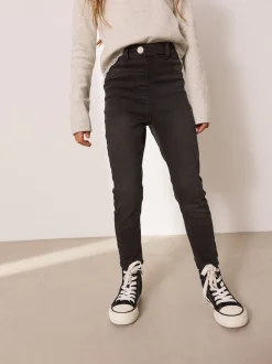 Gris de charbon de bois - Jegging extensible (3-16ans)