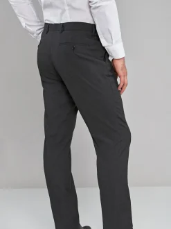 Gris de charbon de bois - Ajustement régulier - Pantalon intelligent stretch