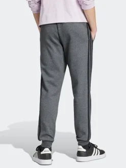 Gris et noir - adidas Essentiels Pantalon de jogging polaire à rayures 3