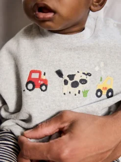 Gris Farm Character - Ensemble Sweat-shirt et Leggings bébé (0mois-3ans)