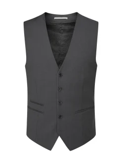 Gris foncé - Skopes Madrid Regular Fit Suit Waistcoat (gilet de costume à coupe régulière)