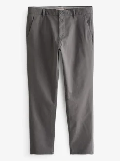 Gris foncé - Slim Fit (Slim Fit) - Pantalon chino stretch