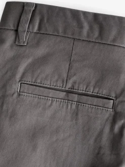 Gris foncé - Slim Fit (Slim Fit) - Pantalon chino stretch