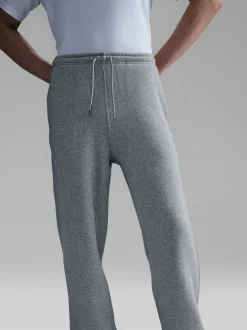 Gris foncé chiné - Pantalon de jogging Nike Club en polaire coupe large