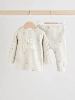 Gris Grands sourires - Ensemble haut et legging bébé (0mois-2ans) (0mois-2ans)