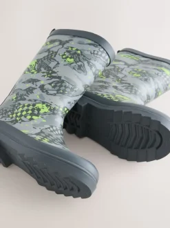 Gris imprimé - Bottes en caoutchouc