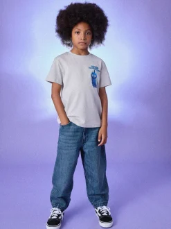 Gris imprimé à l'arrière - T-shirt KPOP Demon Hunters (6-16ans)