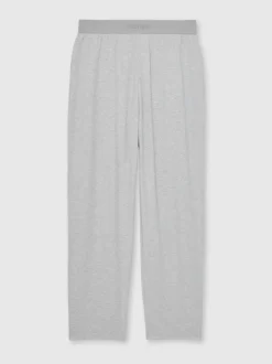 Gris pastel - Jogging Reiss Hugo en jersey de coton avec ceinture à logo extensible