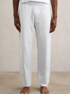 Gris pastel - Jogging Reiss Hugo en jersey de coton avec ceinture à logo extensible