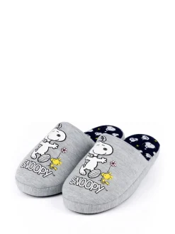 Gris Snoopy - Chaussons mules d’hiver Vanilla Underground femme