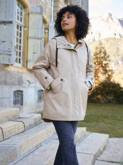 Gris taupe - Imperméable de Grossesse et de portage Seraphine 3-en-1