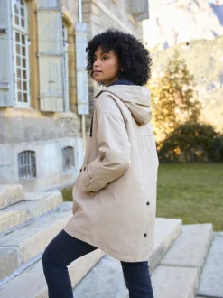 Gris taupe - Imperméable de Grossesse et de portage Seraphine 3-en-1