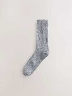 Gris torsadé - Lot de chaussettes épaisses brodées 4