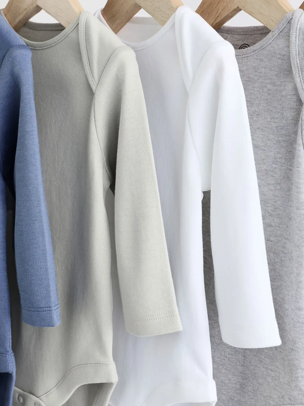 Gris/Blanc - Bodysuits à manches longues 5 Pack