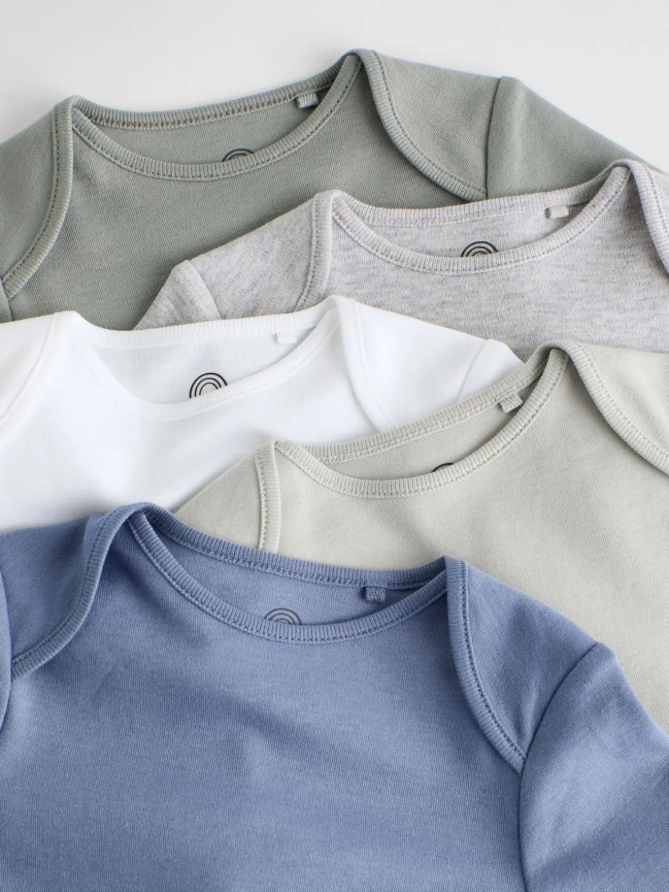 Gris/Blanc - Bodysuits à manches longues 5 Pack