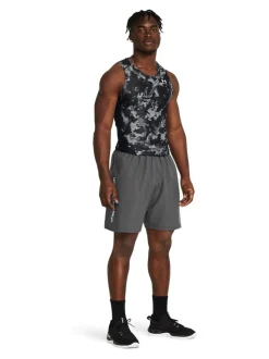 Gris/Blanc - Short tissé Under Armour Tech