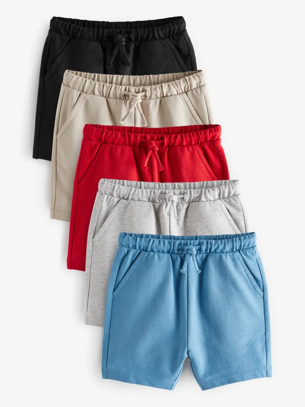 Gris/bleu marine Bleu/Rouge - Short en jersey 5 Pack (3mois-7ans)
