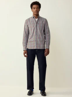 Gris/multicolore vichy - Chemise Oxford ajustée Easy Iron Button Down