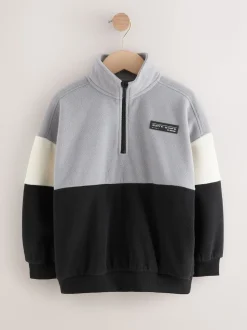 Gris/Noir - Polaire à col cheminée (3-16ans)