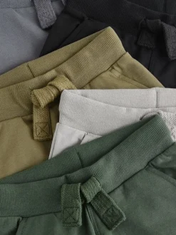 Gris/Noir/Vert - Lot de 5 joggings (3mois-7ans)