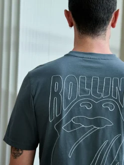 Gris/rouge - Ensemble de pyjamas The Rolling Stones à manches courtes