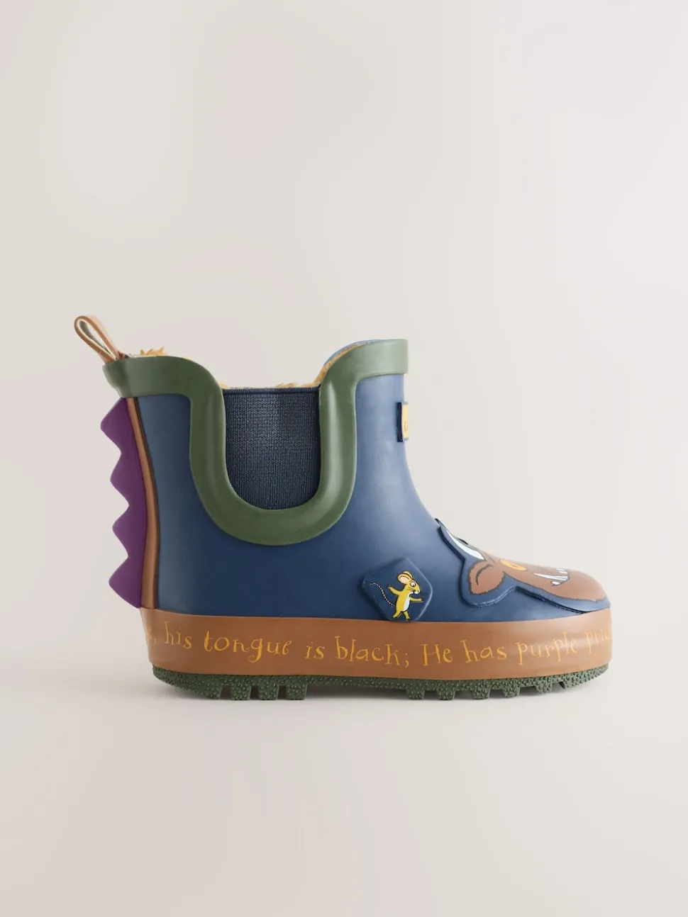 Gruffalo bleu marine - Bottines en caoutchouc avec doublure chaude