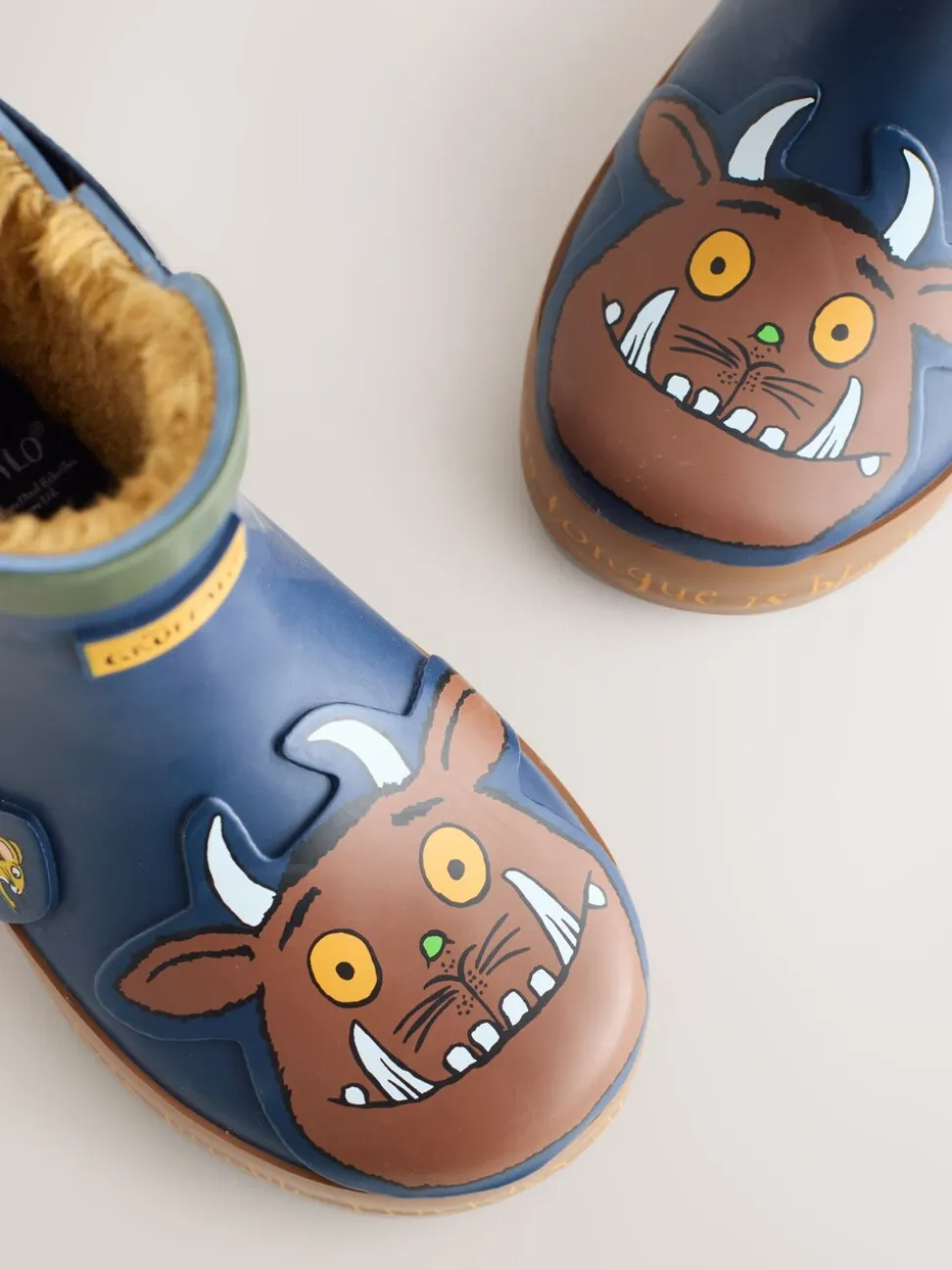 Gruffalo bleu marine - Bottines en caoutchouc avec doublure chaude