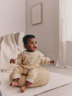 Harlequin jaune - Barboteuse en molleton bébé (0mois à3ans)