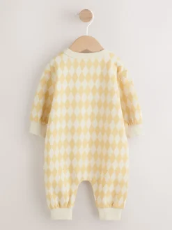 Harlequin jaune - Barboteuse en molleton bébé (0mois à3ans)